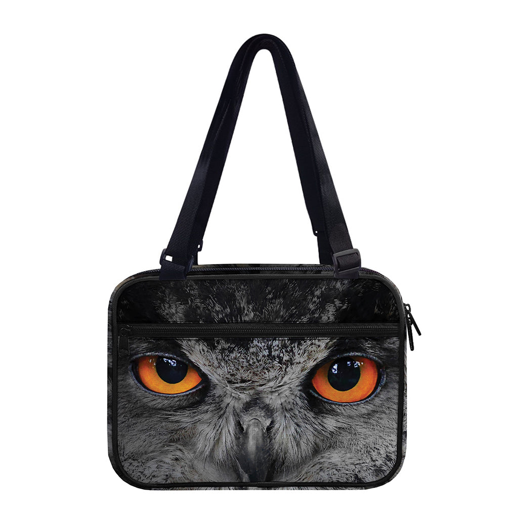 Owl Eyes Print Double Strap Bible Bag