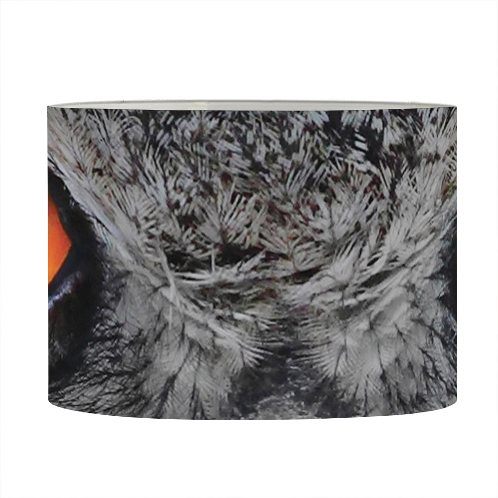 Owl Eyes Print Drum Lamp Shade