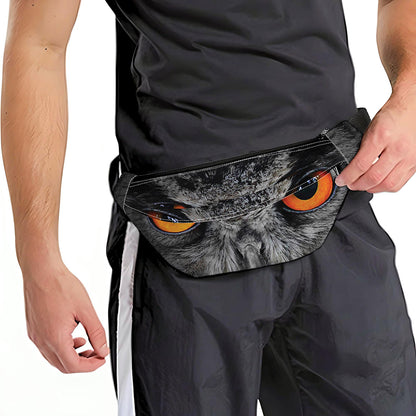 Owl Eyes Print Fanny Pack