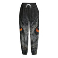 Owl Eyes Print Fleece Lined Knit Pants