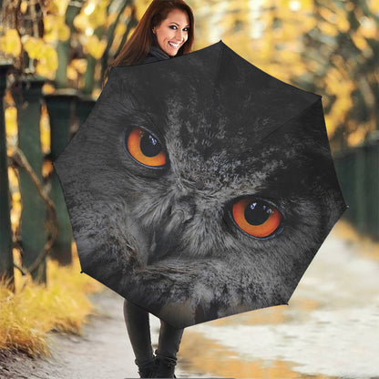 Owl Eyes Print Foldable Umbrella