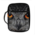 Owl Eyes Print Front Pocket Bible Bag