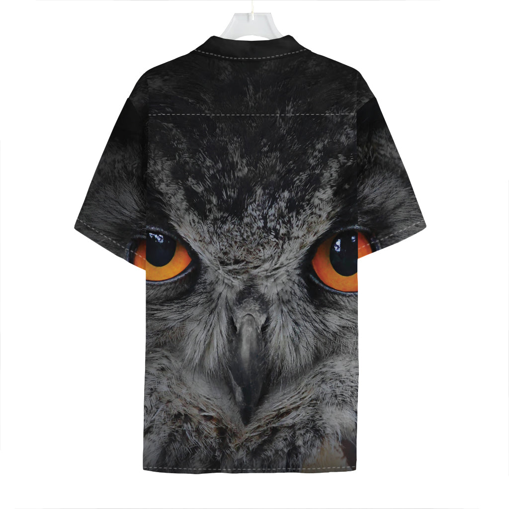 Owl Eyes Print Hawaiian Shirt