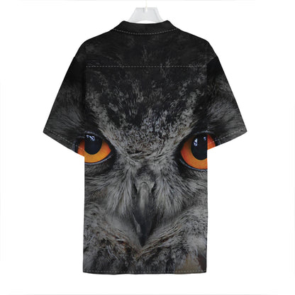 Owl Eyes Print Hawaiian Shirt