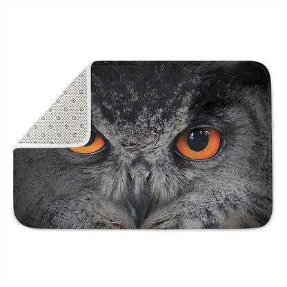 Owl Eyes Print Indoor Door Mat