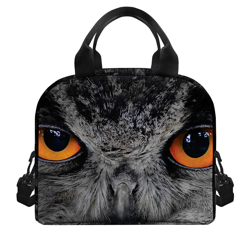 Owl Eyes Print Insulated Lunch Bag