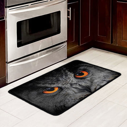 Owl Eyes Print Kitchen Mat
