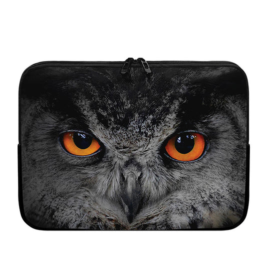 Owl Eyes Print Laptop Sleeve