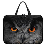 Owl Eyes Print Laptop Sleeve With Handle
