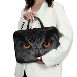 Owl Eyes Print Laptop Sleeve With Handle