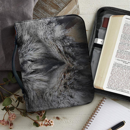 Owl Eyes Print Leather Bible Cover