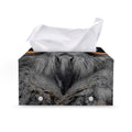 Owl Eyes Print Leather Tissue Box Cover