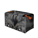 Owl Eyes Print Leather Tissue Box Cover