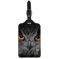 Owl Eyes Print Luggage Tag