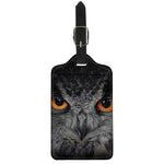 Owl Eyes Print Luggage Tag