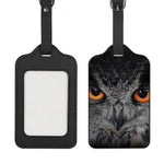 Owl Eyes Print Luggage Tag