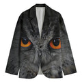 Owl Eyes Print Men's Blazer