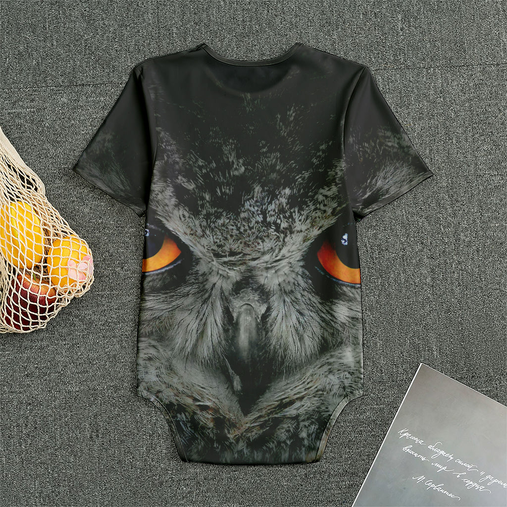 Owl Eyes Print Men's Bodysuit
