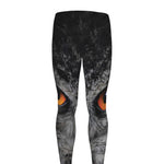 Owl Eyes Print Men's leggings