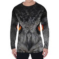 Owl Eyes Print Men's Long Sleeve T-Shirt