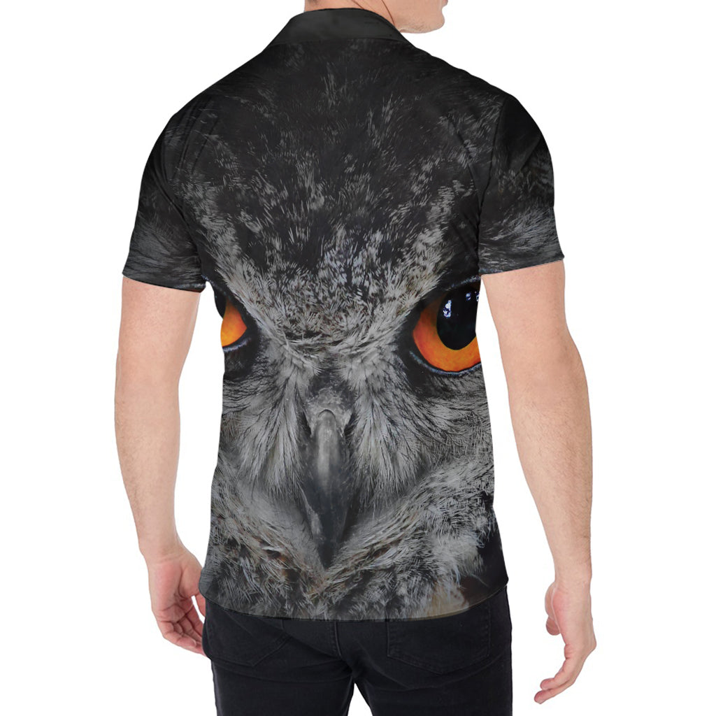 Owl Eyes Print Men's Shirt