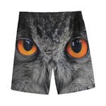 Owl Eyes Print Men's Sports Shorts
