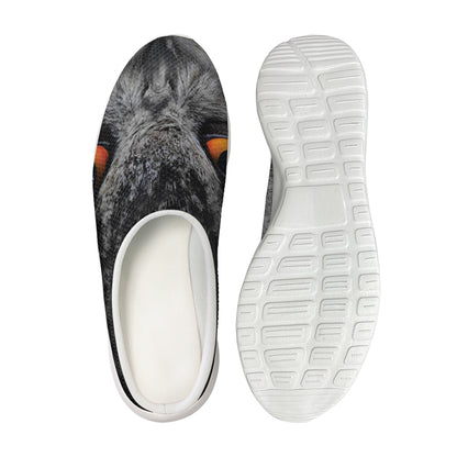 Owl Eyes Print Mesh Casual Shoes