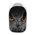 Owl Eyes Print Mesh Laundry Hamper