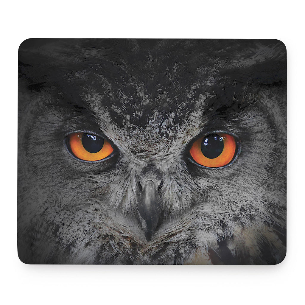 Owl Eyes Print Mouse Pad