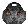 Owl Eyes Print Neoprene Lunch Bag