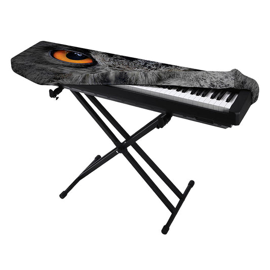 Owl Eyes Print Piano Keyboard Cover