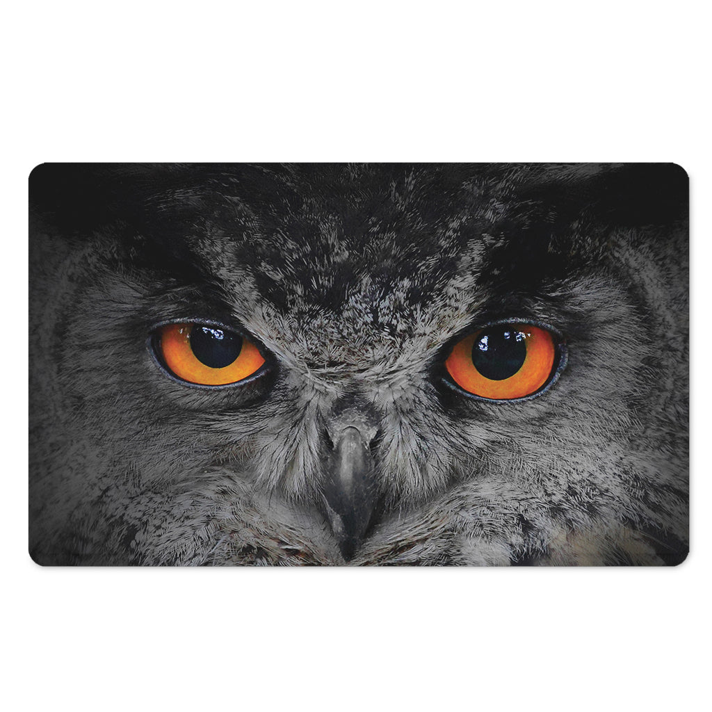 Owl Eyes Print Polyester Doormat
