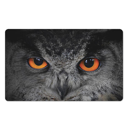 Owl Eyes Print Polyester Doormat