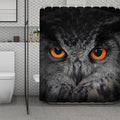 Owl Eyes Print Polyester Shower Curtain