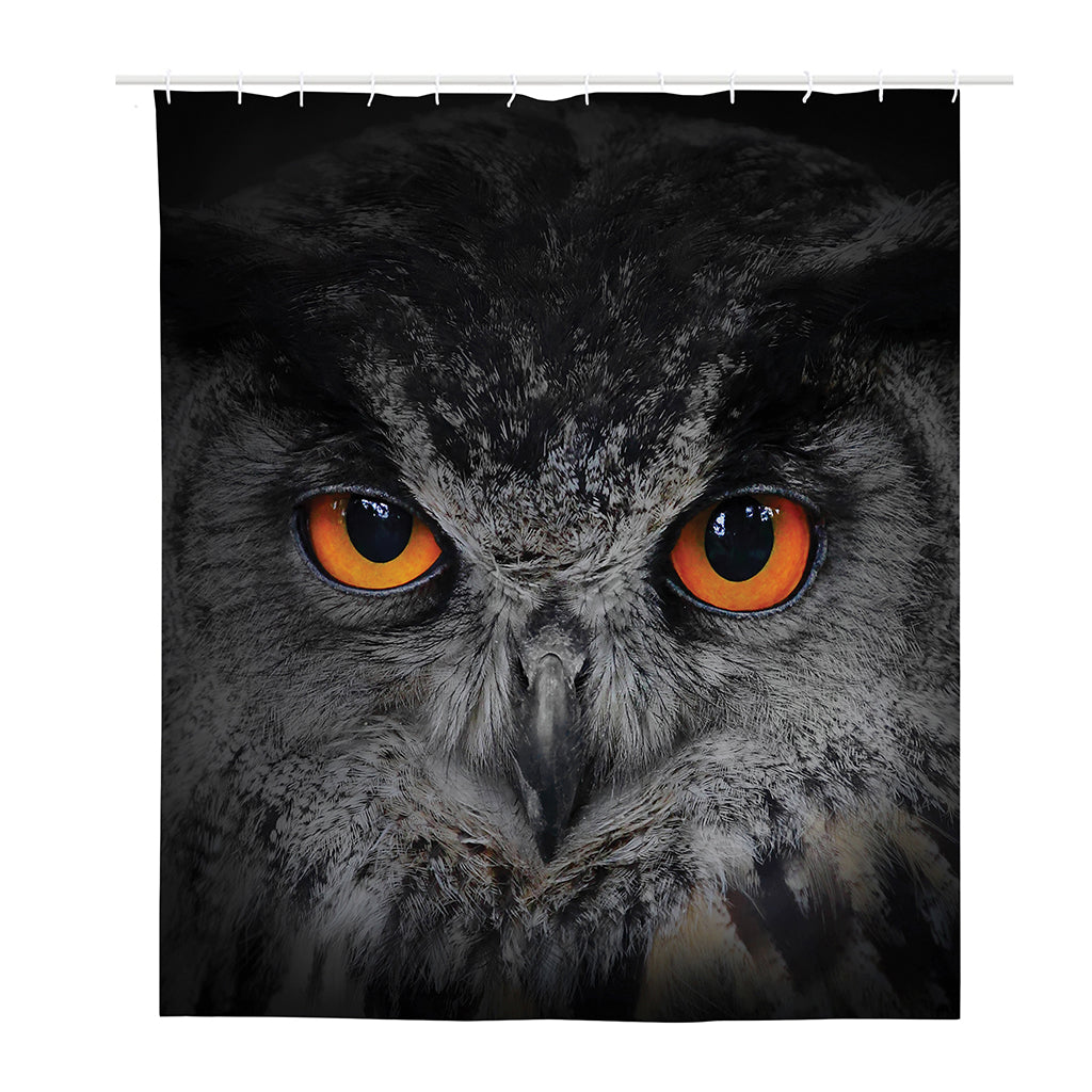 Owl Eyes Print Polyester Shower Curtain