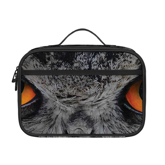 Owl Eyes Print Portable Lunch Bag