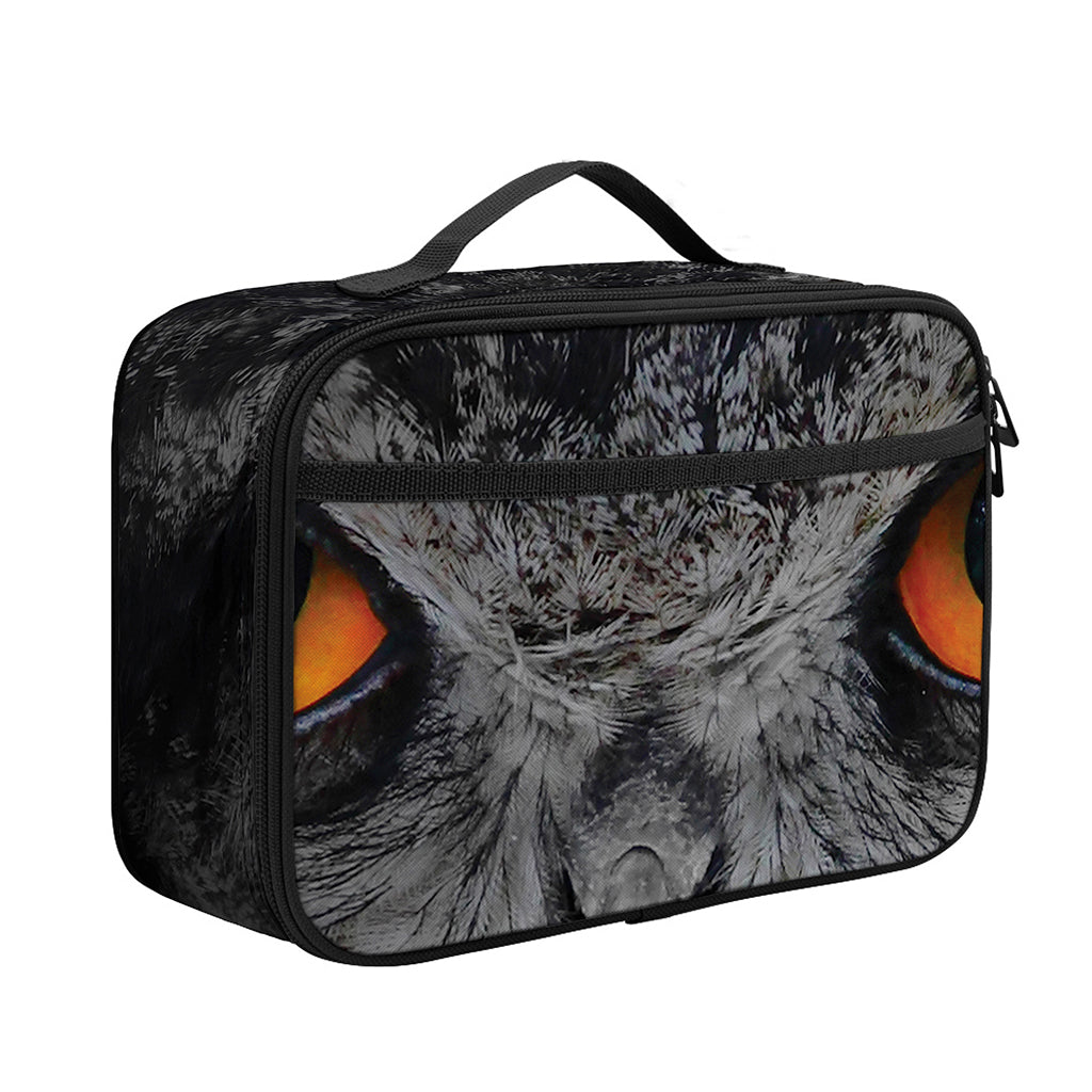 Owl Eyes Print Portable Lunch Bag