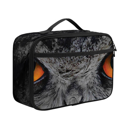 Owl Eyes Print Portable Lunch Bag