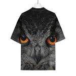 Owl Eyes Print Rayon Hawaiian Shirt