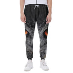 Owl Eyes Print Scuba Joggers