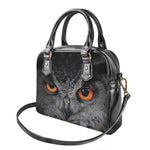 Owl Eyes Print Shoulder Handbag