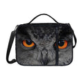 Owl Eyes Print Shoulder Strap Bible Bag