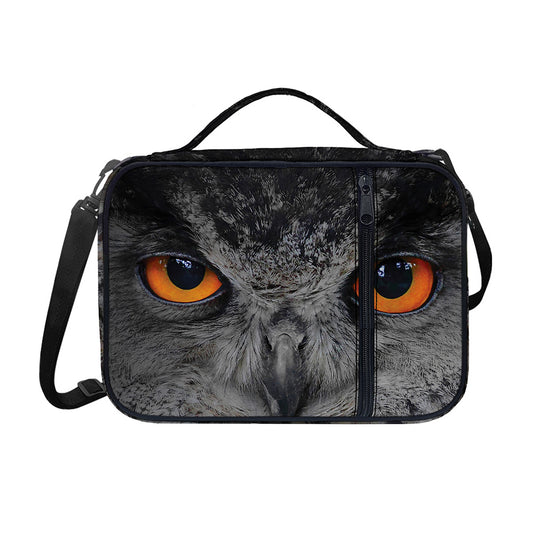Owl Eyes Print Shoulder Strap Bible Bag