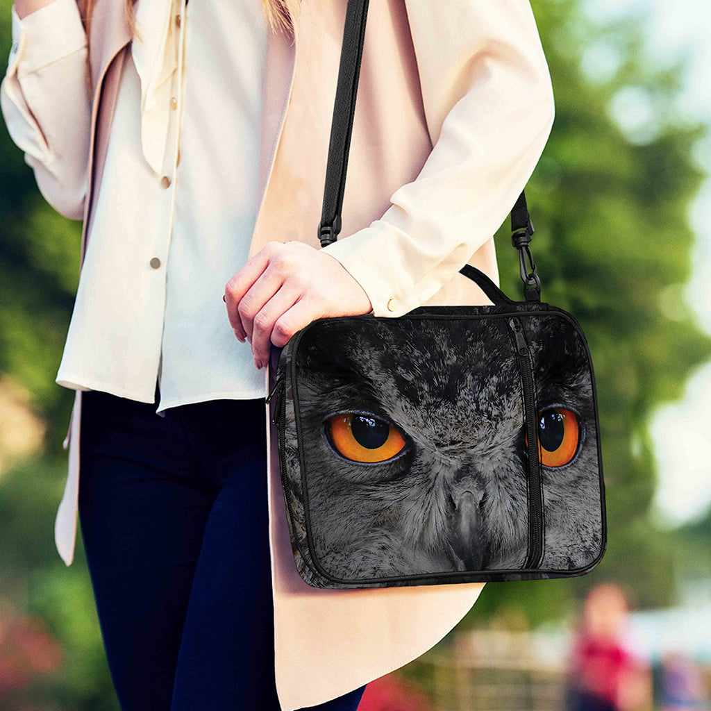 Owl Eyes Print Shoulder Strap Bible Bag