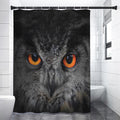 Owl Eyes Print Shower Curtain