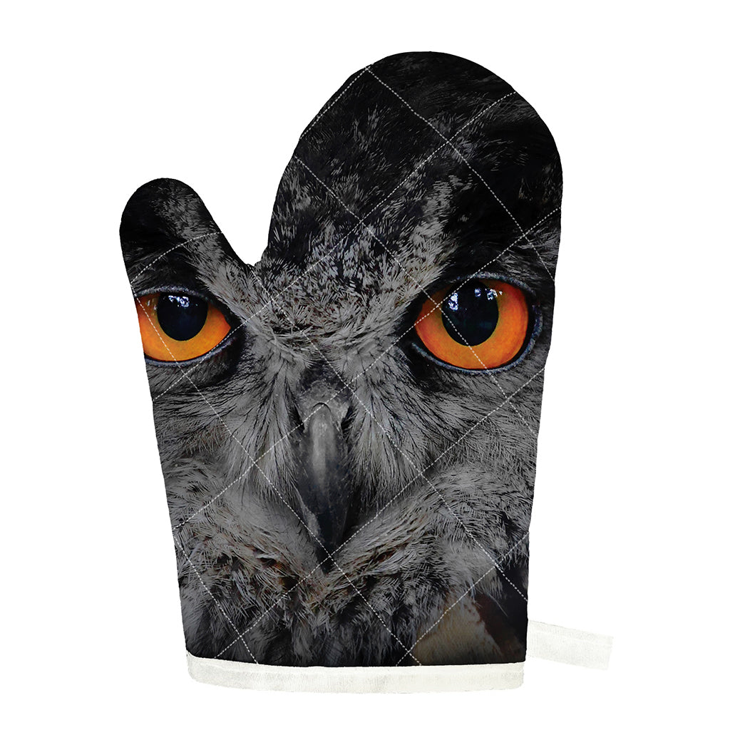 Owl Eyes Print Single Oven Mitt