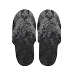 Owl Eyes Print Slippers