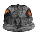 Owl Eyes Print Snapback Cap