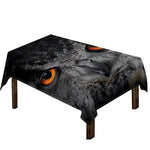 Owl Eyes Print Tablecloth
