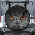 Owl Eyes Print Tire Cover